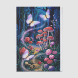 Papel De Seda Asas de Escuta, Borboletas Encantadas