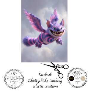 Papel De Seda Asas de Gato Fantasia com Listras Voadoras Decoupa