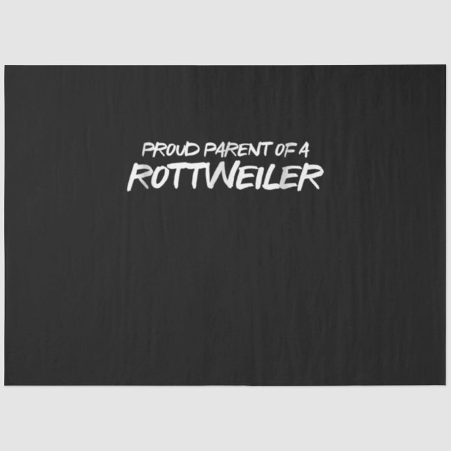 Papel De Seda ascendente de um rottweiler (Frente )