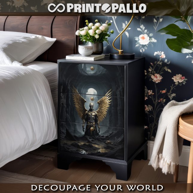 Papel De Seda Ascensão de Arcanjo Escuro da Terra Morto (Criador carregado)