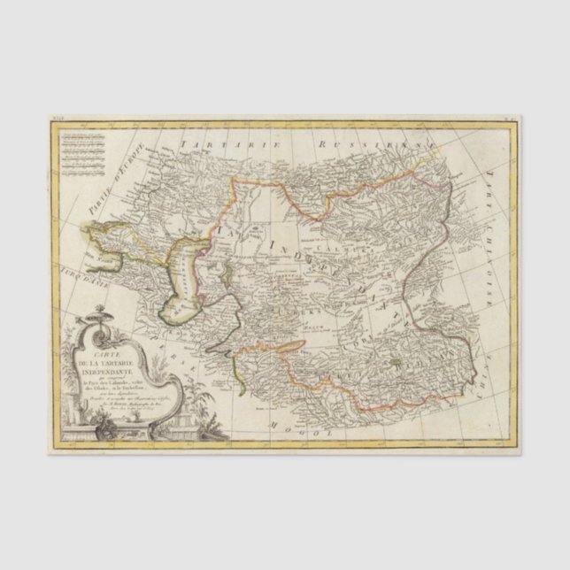 Papel De Seda Ásia central (Frente )