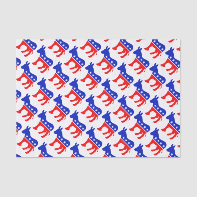 Papel De Seda Asno de Democrata (Frente )