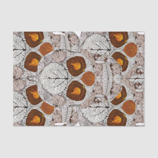 Papel De Seda Aspen Folha Crânio 11 (Frente )