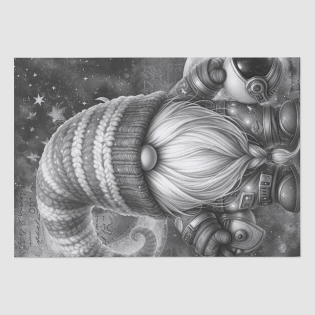 Papel De Seda Astronauta Gnomo (Frente )