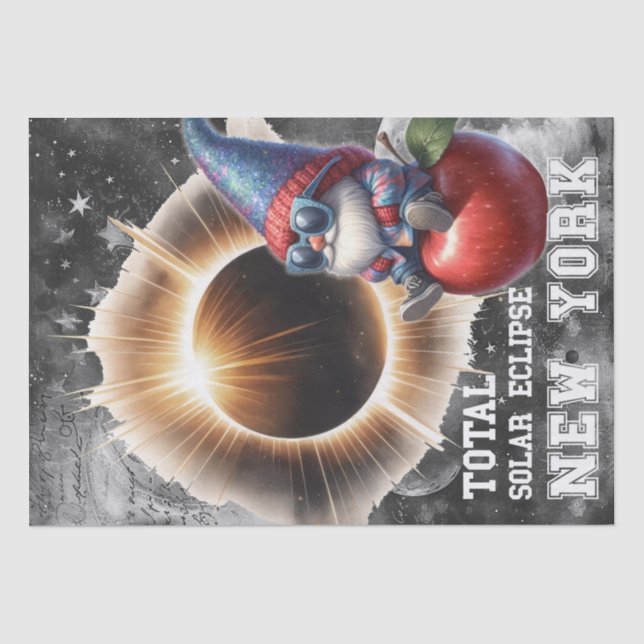 Papel De Seda Astronomia Celestial do Eclipse Solar (Frente )