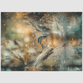 Papel De Seda Aterrissagem com Pato Mallard Caça