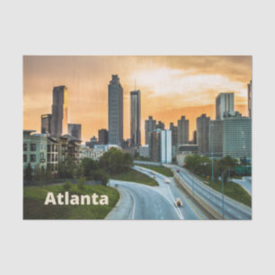 Papel De Seda Atlanta, Georgia Sunset City Centro View