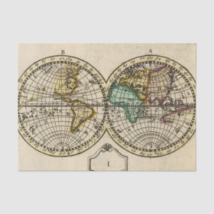 Papel De Seda Atlas de mundo