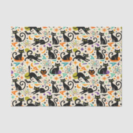Papel De Seda Atomic Black Cats Halloween