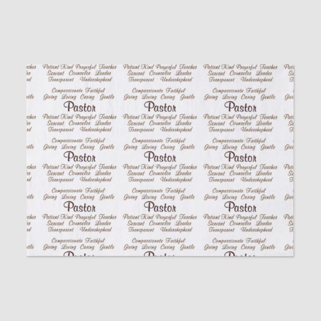 Papel De Seda Atributos do pastor (Frente )