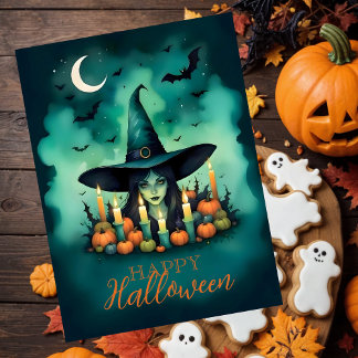 Papel De Seda Attractive & Mystical Halloween Witch Conjures