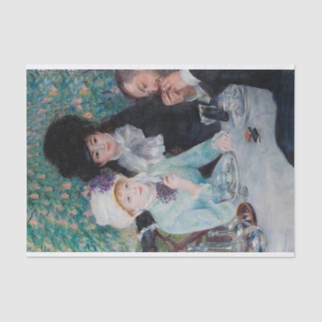 Papel De Seda Auguste Renoir, Após o Luncheon, 1879 (Frente )