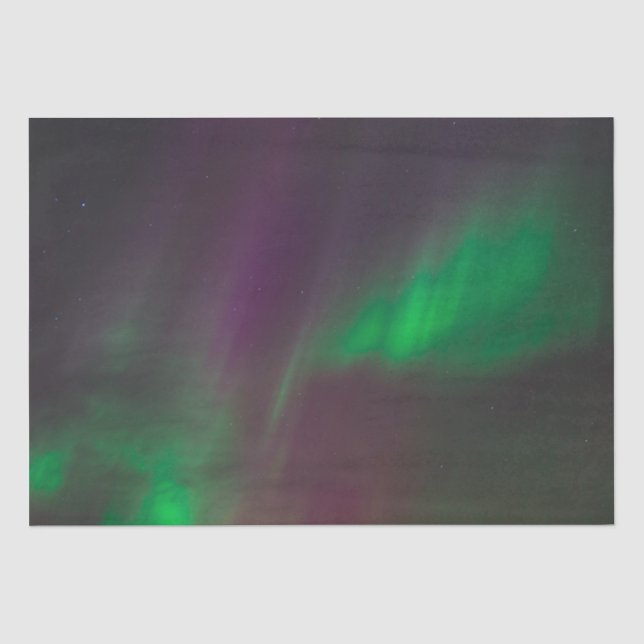 Papel De Seda Aurora Borealis Norte Luzes do Alasca Sky (Frente )