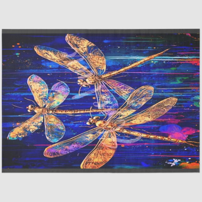 Papel De Seda Aurora Documento de Dissociação de Tecidos de Voo (Frente )