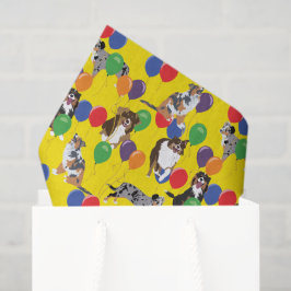 Papel De Seda Aussies - Prateleiras Australianas e Balões do Par