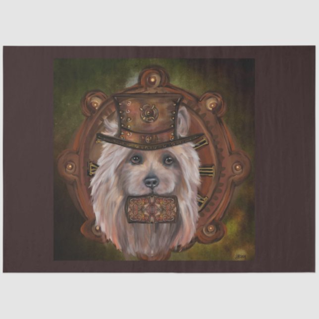PAPEL DE SEDA AUSTRALIANA TERRIER DECOUPAGE (Frente )