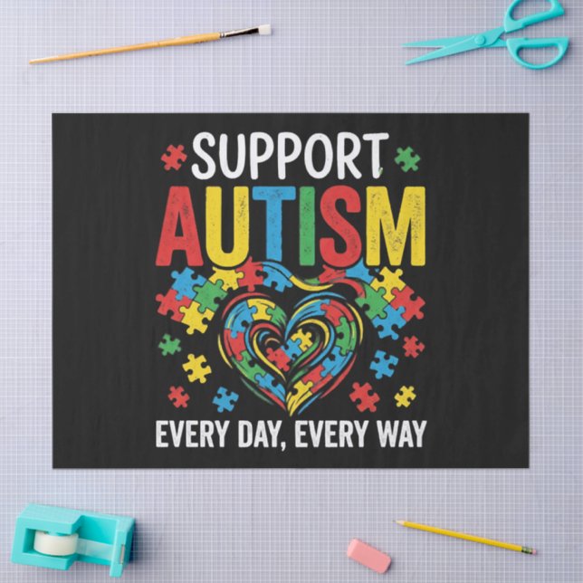 Papel De Seda Autism awareness (Arte )