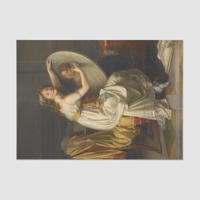 Papel De Seda Autorretrato Presumido por Adele Romany (Frente )