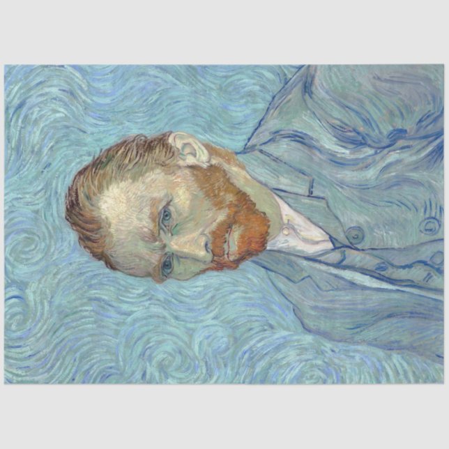 Papel De Seda Autorretrato, Vincent van Gogh, 1889 (Frente )
