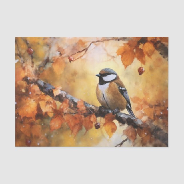 Papel De Seda Autumn Bird (Frente )