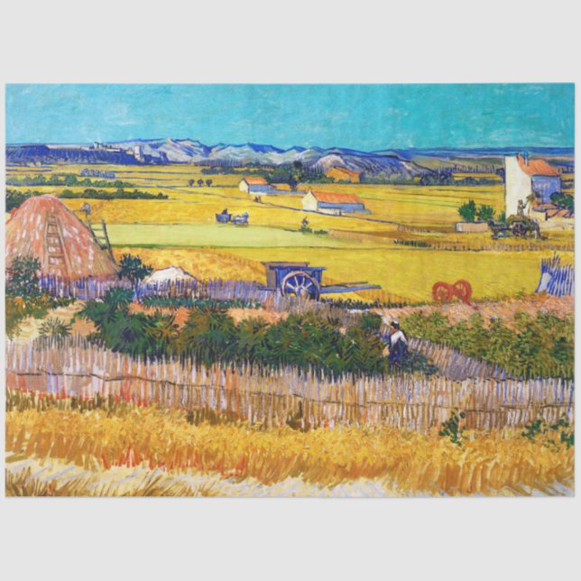 Papel De Seda Autumn Countryside, Van Gogh (Frente )