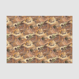 Papel De Seda Autumn Deixa Camo Abstrato