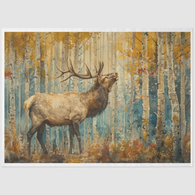 Papel De Seda Autumn Elk (Frente )