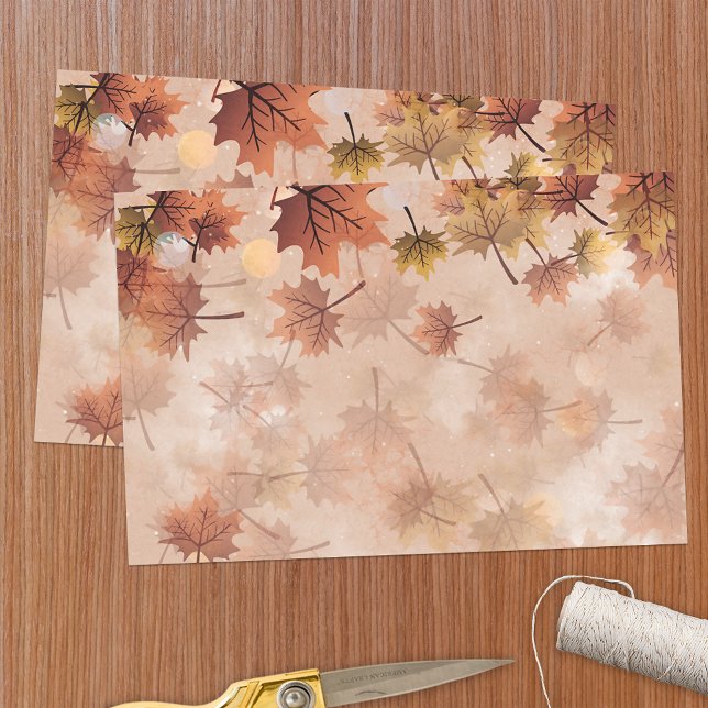 Papel De Seda Autumn Fall Brown Folaves (Criador carregado)