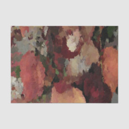 Papel De Seda Autumn Floral Abstrato