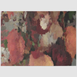 Papel De Seda Autumn Floral Abstrato