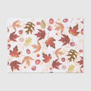 Papel De Seda Autumn Leaves e Berries