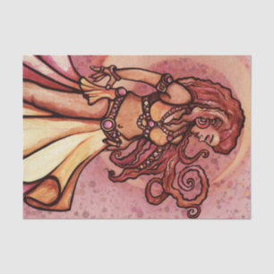 Papel De Seda Autumn Moon Belly Dancer Goddese