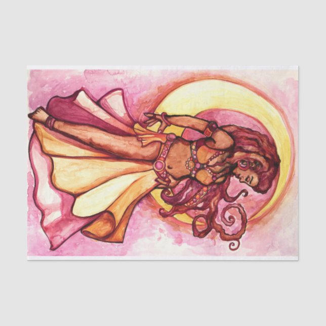Papel De Seda Autumn Moon Goddese Belly Dancer (Frente )