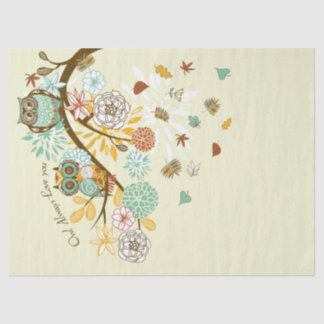 Papel De Seda Autumn Owl