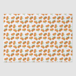 Papel De Seda Autumn Pumpkins Patterno Fall Harvest Orange