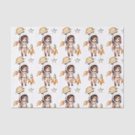 Papel De Seda Aventura Espacial do Astronauta Cinto