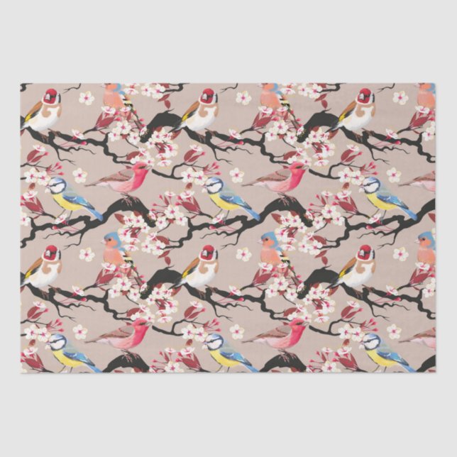 Papel De Seda Aves (Frente )