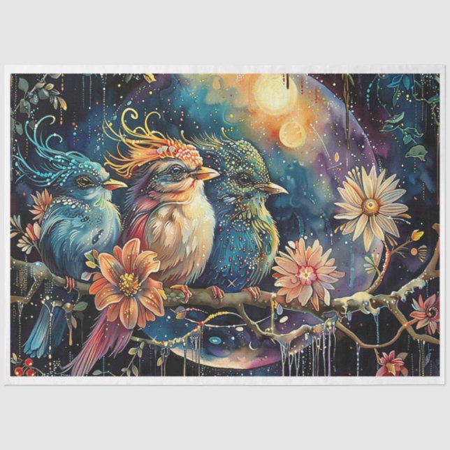 Papel De Seda Aves de Starlight (Frente )