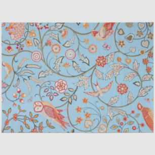 Papel De Seda Aves e Flores, William Morris