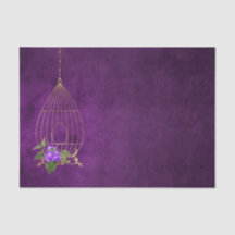 Aves Florais De Grunge Puro e Dourado