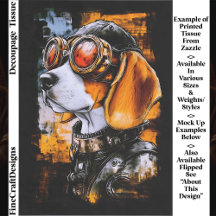Aviador Canino Steampunk Fofo Decoupage EZ1L