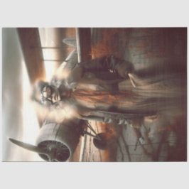 Papel De Seda Aviador fantasma ao pôr do sol - Desligamento da v