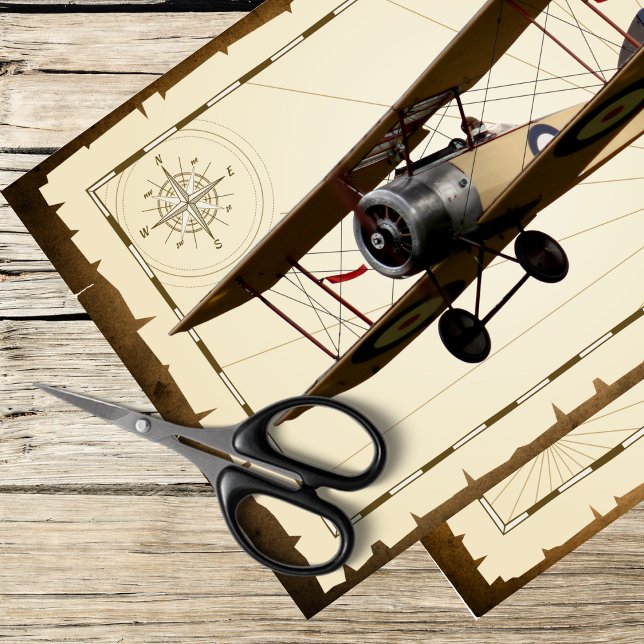 Papel De Seda avião de vintage (Criador carregado)