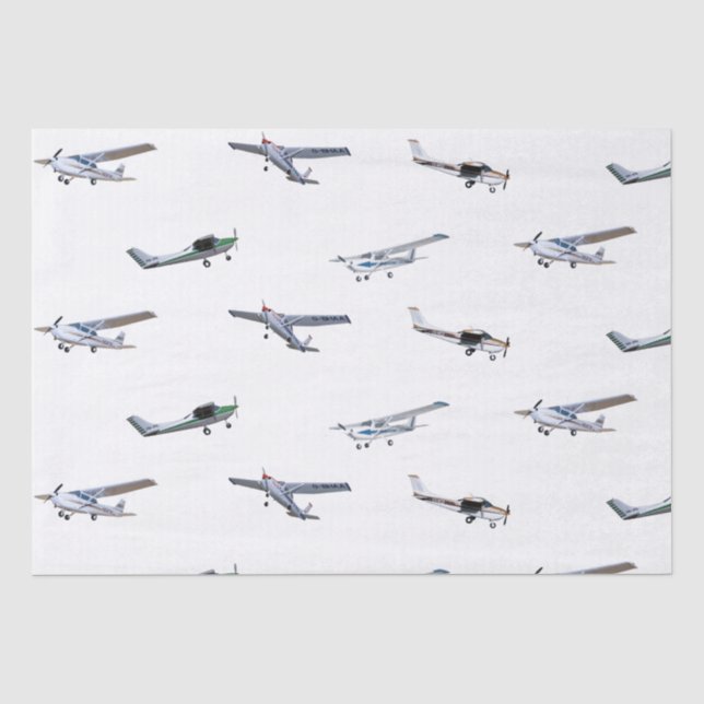 Papel De Seda Aviões Cessna (Frente )