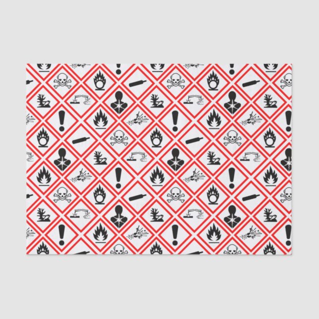 Papel De Seda Avisos de risco Osha (Frente )