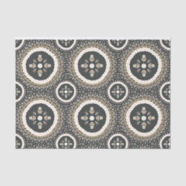 Papel De Seda Azeite Elegante Ornamental Negra