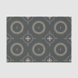 Papel De Seda Azeite Elegante Ornamental Negra