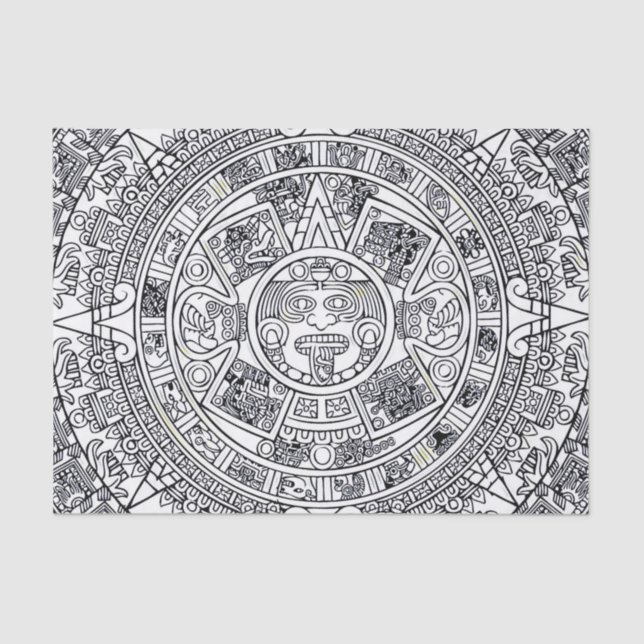 Papel De Seda AZTEC OU MEXICA mexicana (Frente )