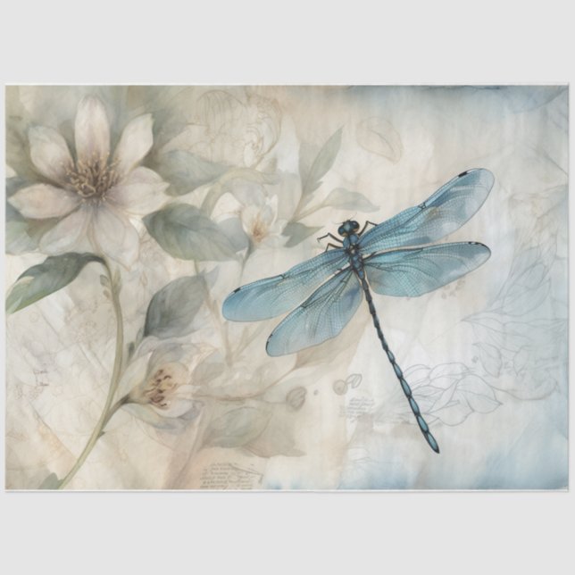 Papel De Seda Azul 10 (Frente )