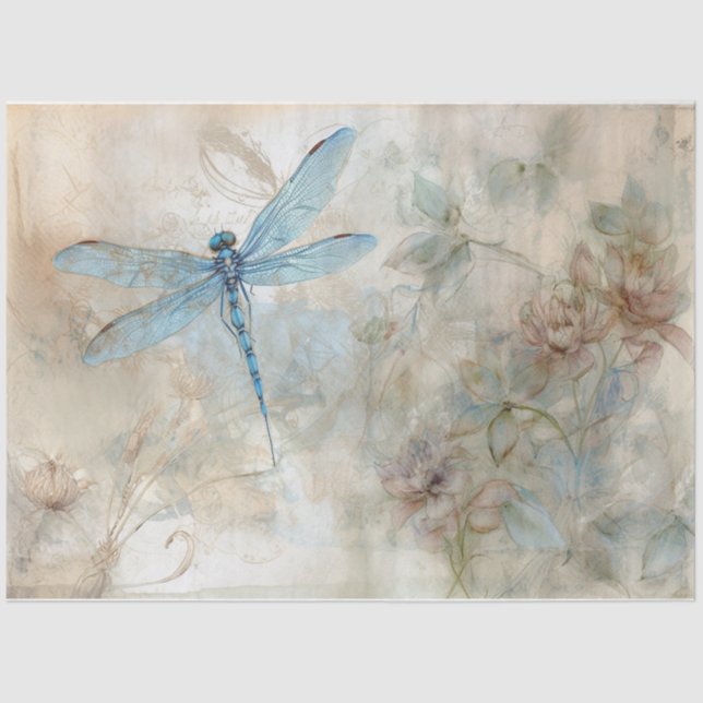 Papel De Seda Azul 11 (Frente )